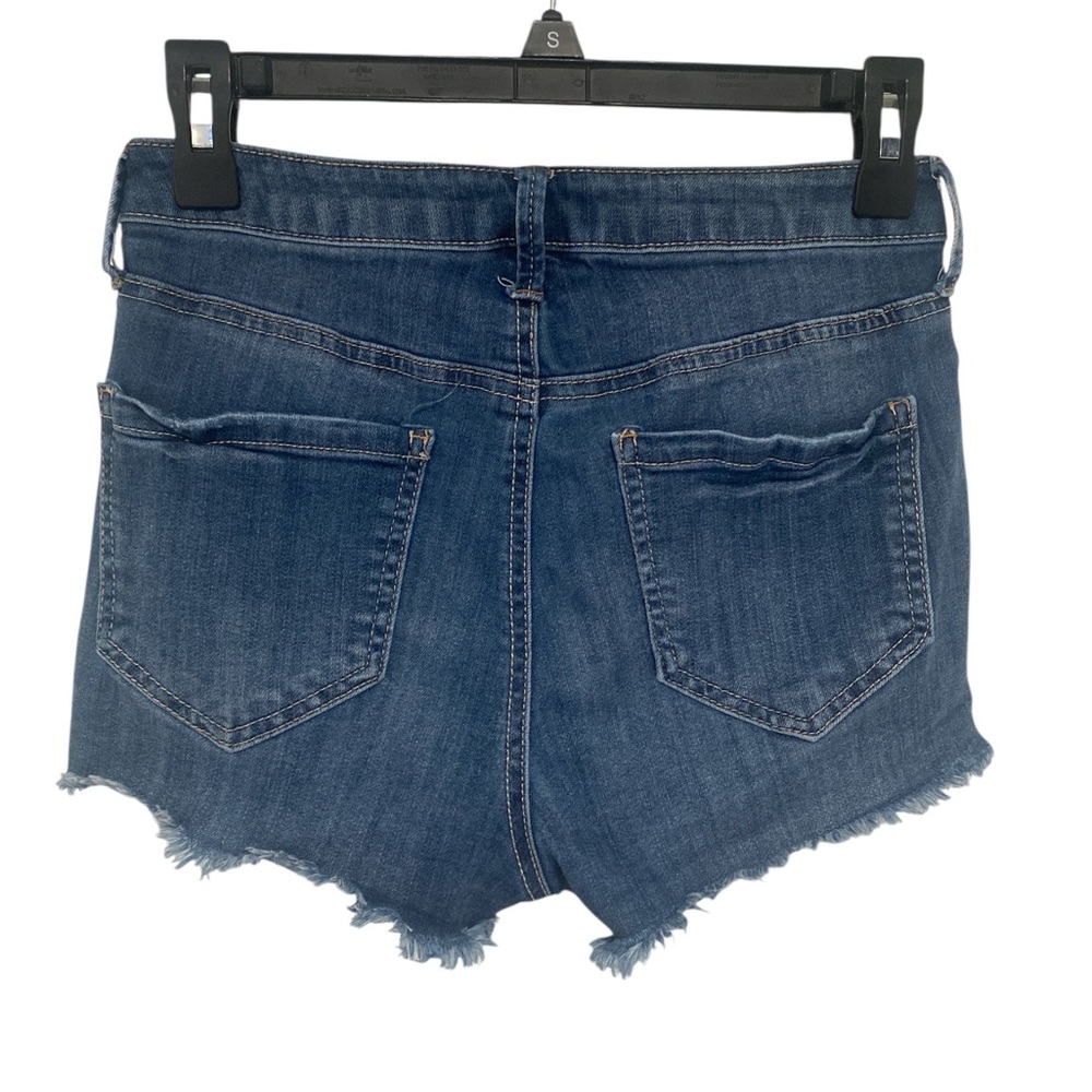 Mudd Dark Blue Ripped Jean Shorts GUC 7 - Picture 2 of 7